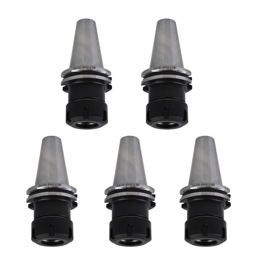 DURAFORCE 5pcs CAT40-ER32 Collet Chucks Balanced to G2.5/25000RPM B25-CAT40-ER32