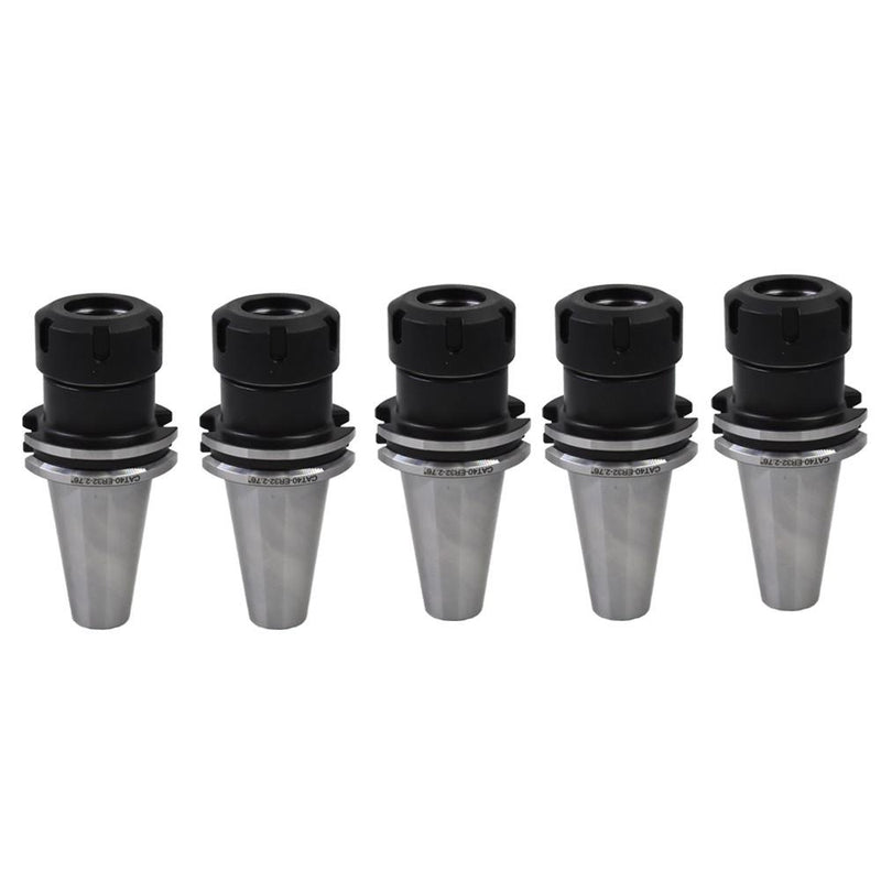 DURAFORCE 5pcs CAT40-ER32 Collet Chucks Balanced to G2.5/25000RPM B25-CAT40-ER32