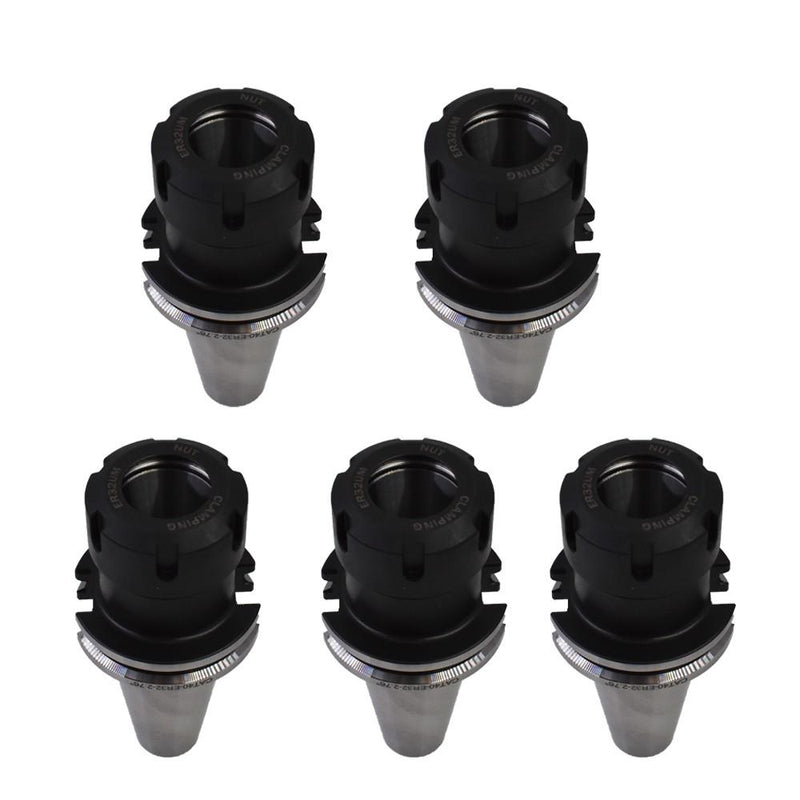 DURAFORCE 5pcs CAT40-ER32 Collet Chucks Balanced to G2.5/25000RPM B25-CAT40-ER32