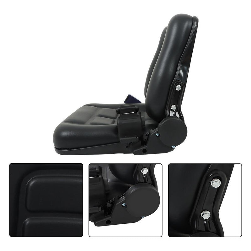 DURAFORCE Forklift Suspension Seat With Safety Belt Adjustable Forklift Seat Waterproof