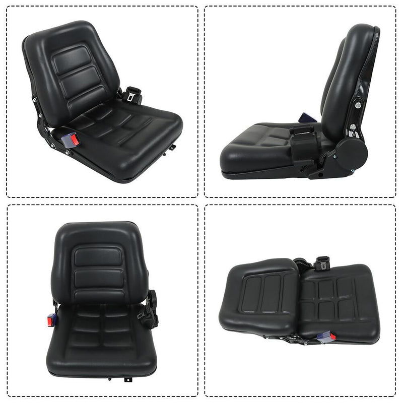DURAFORCE Forklift Suspension Seat With Safety Belt Adjustable Forklift Seat Waterproof