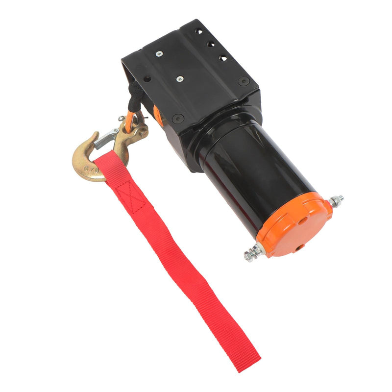 DURAFORCE 2500lbs Electric Winch 12VDC/1.3HP Motor 50ft Synthetic Rope w/ Wireless Remote