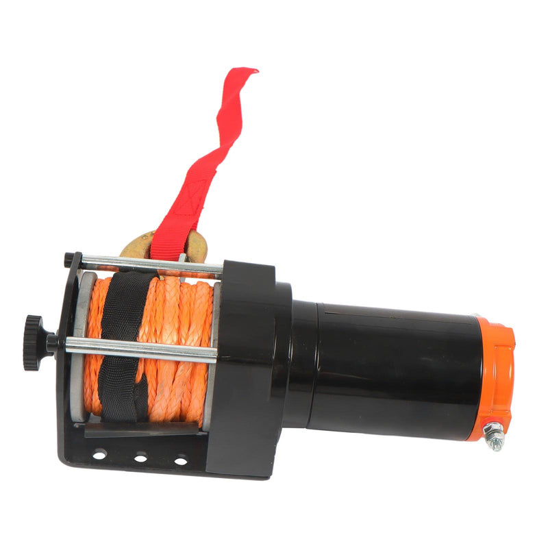DURAFORCE 2500lbs Electric Winch 12VDC/1.3HP Motor 50ft Synthetic Rope w/ Wireless Remote