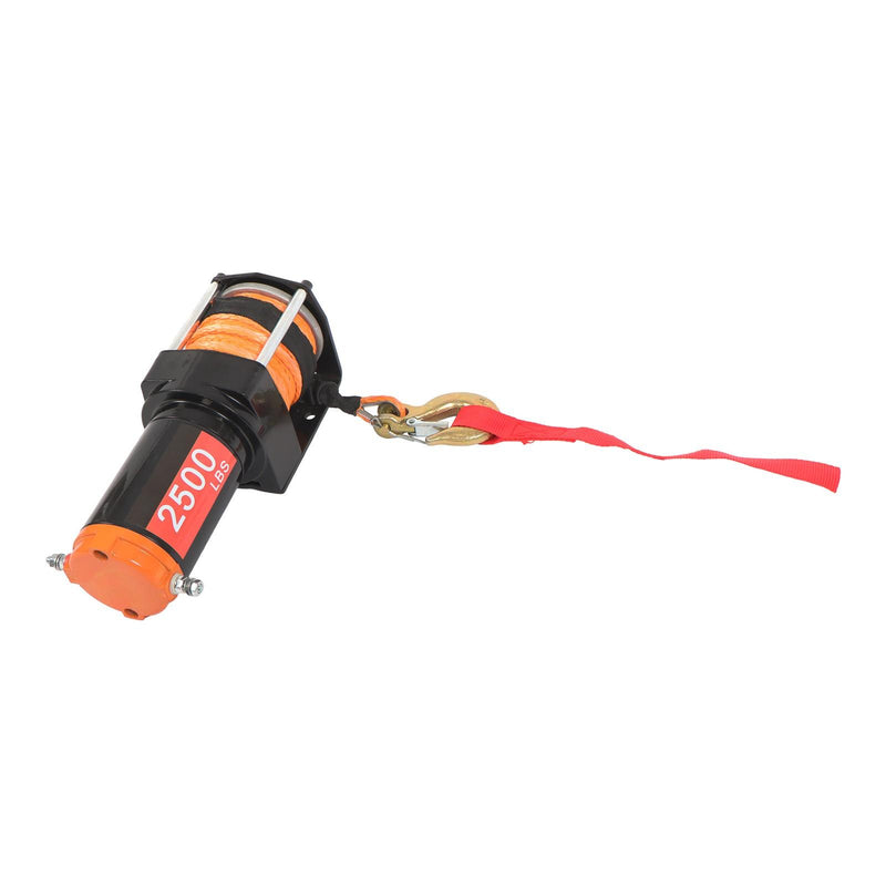 DURAFORCE 2500lbs Electric Winch 12VDC/1.3HP Motor 50ft Synthetic Rope w/ Wireless Remote