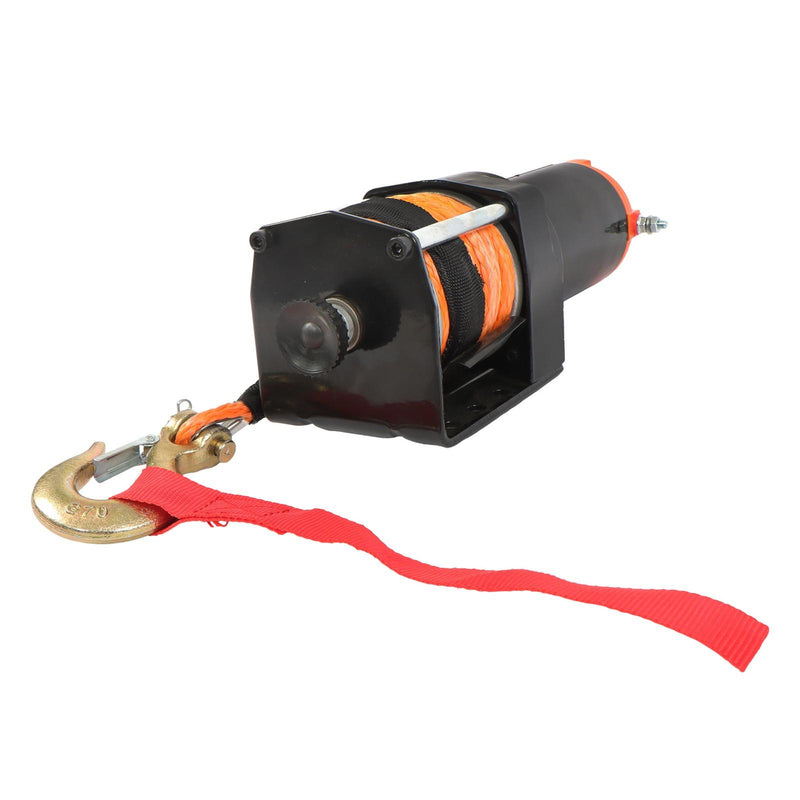 DURAFORCE 2500lbs Electric Winch 12VDC/1.3HP Motor 50ft Synthetic Rope w/ Wireless Remote