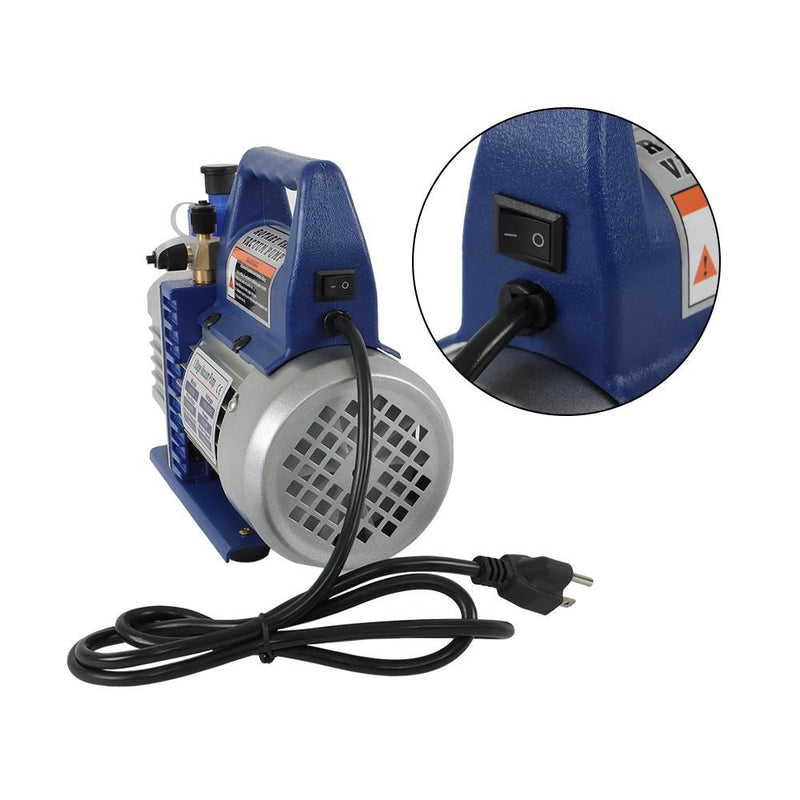 DURAFORCE Single Stage Rotary Vane Air Vacuum Pump 1/3 HP 4.5 CFM 110V