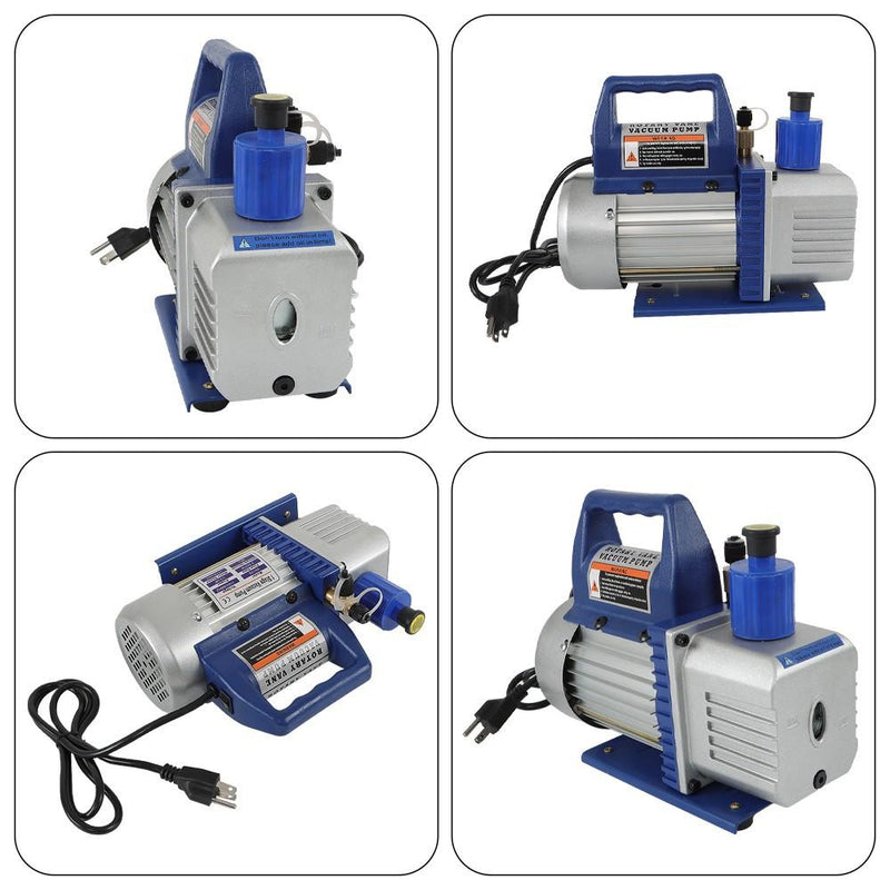 DURAFORCE Single Stage Rotary Vane Air Vacuum Pump 1/3 HP 4.5 CFM 110V