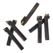 DURAFORCE 7Pcs Carbide Indexable Turning Tool 1/2" Lathe Tool Bit Thread Insert+Holder Kit
