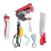 DURAFORCE 440lbs/ 200kg Electric Hoist with 14 FT Wired Remote Control 110V 510W Motor
