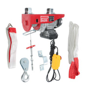 DURAFORCE 440lbs/ 200kg Electric Hoist with 14 FT Wired Remote Control 110V 510W Motor