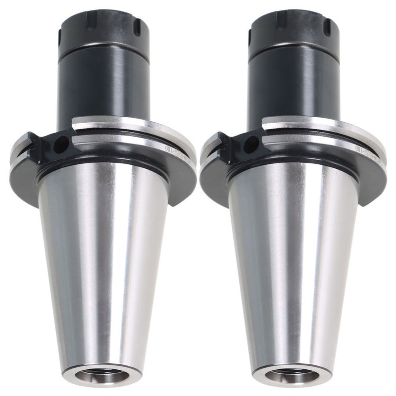 DURAFORCE 2pcs CAT50-ER32 COLLET CHUCK 4" 100mm Gage Length Tool Holder Set 0.0001"