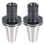DURAFORCE 2pcs CAT50-ER32 COLLET CHUCK 4" 100mm Gage Length Tool Holder Set 0.0001"