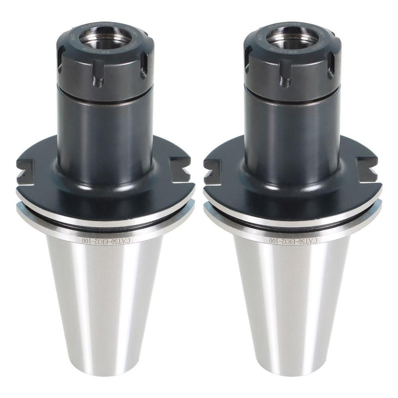 DURAFORCE 2pcs CAT50-ER32 COLLET CHUCK 4" 100mm Gage Length Tool Holder Set 0.0001"