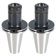DURAFORCE 2pcs CAT50-ER32 COLLET CHUCK 4" 100mm Gage Length Tool Holder Set 0.0001"