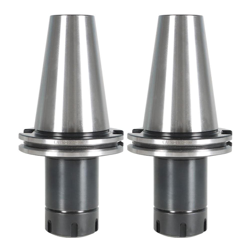 DURAFORCE 2pcs CAT50-ER32 COLLET CHUCK 4" 100mm Gage Length Tool Holder Set 0.0001"