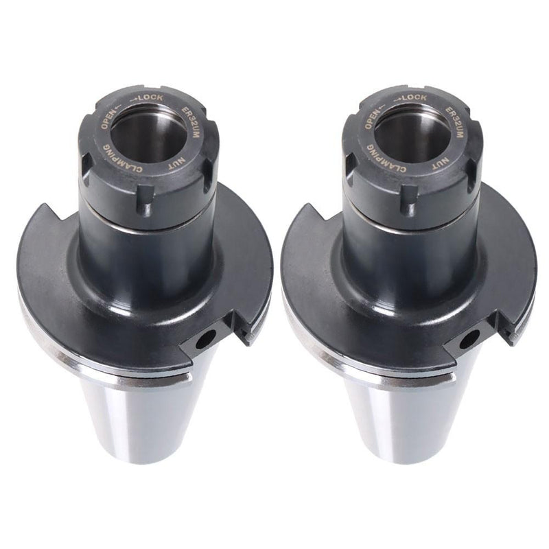 DURAFORCE 2pcs CAT50-ER32 COLLET CHUCK 4" 100mm Gage Length Tool Holder Set 0.0001"