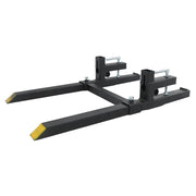 DURAFORCE 43 Inch Clamp on Pallet Forks 2000lbs Heavy Duty Quick Attach Bucket Fork