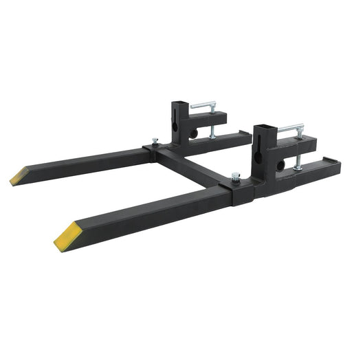 DURAFORCE 43 Inch Clamp on Pallet Forks 2000lbs Heavy Duty Quick Attach Bucket Fork