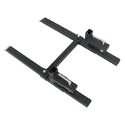 DURAFORCE 43 Inch Clamp on Pallet Forks 2000lbs Heavy Duty Quick Attach Bucket Fork