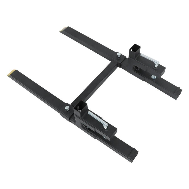 DURAFORCE 43 Inch Clamp on Pallet Forks 2000lbs Heavy Duty Quick Attach Bucket Fork