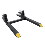 DURAFORCE 43 Inch Clamp on Pallet Forks 2000lbs Heavy Duty Quick Attach Bucket Fork