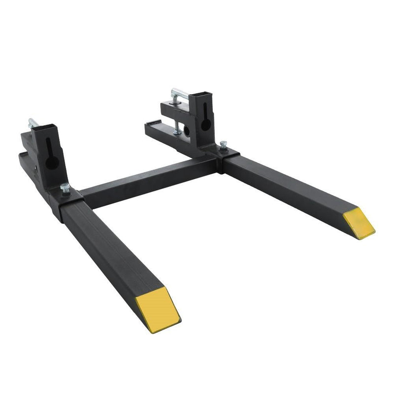 DURAFORCE 43 Inch Clamp on Pallet Forks 2000lbs Heavy Duty Quick Attach Bucket Fork