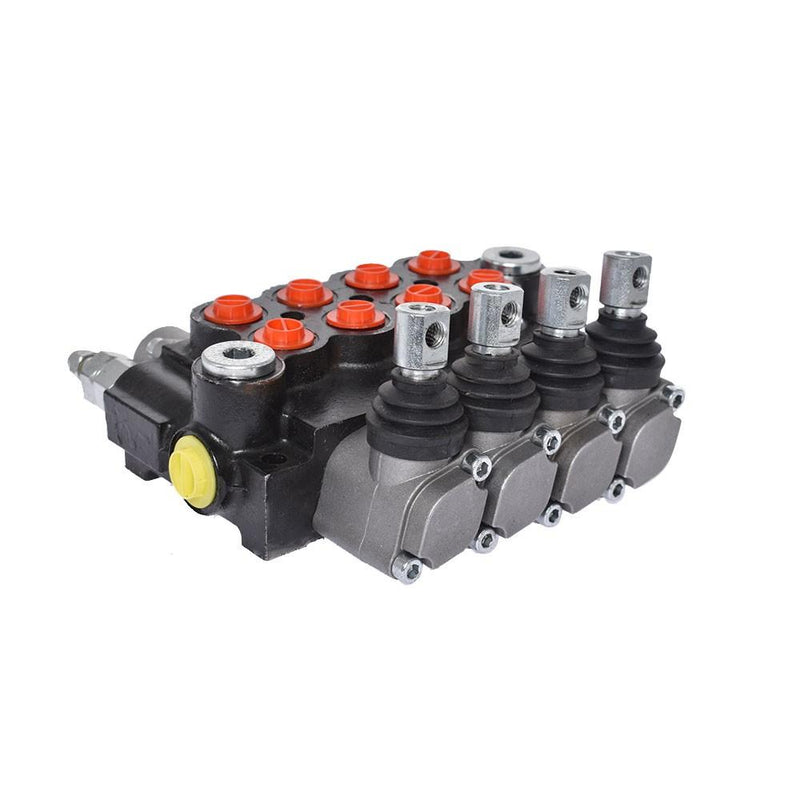 DURAFORCE Hydraulic Monoblock Double Acting Control Valve 4 Spool 11 GPM SAE Ports 3625PSI