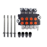 DURAFORCE Hydraulic Monoblock Double Acting Control Valve 4 Spool 11 GPM SAE Ports 3625PSI