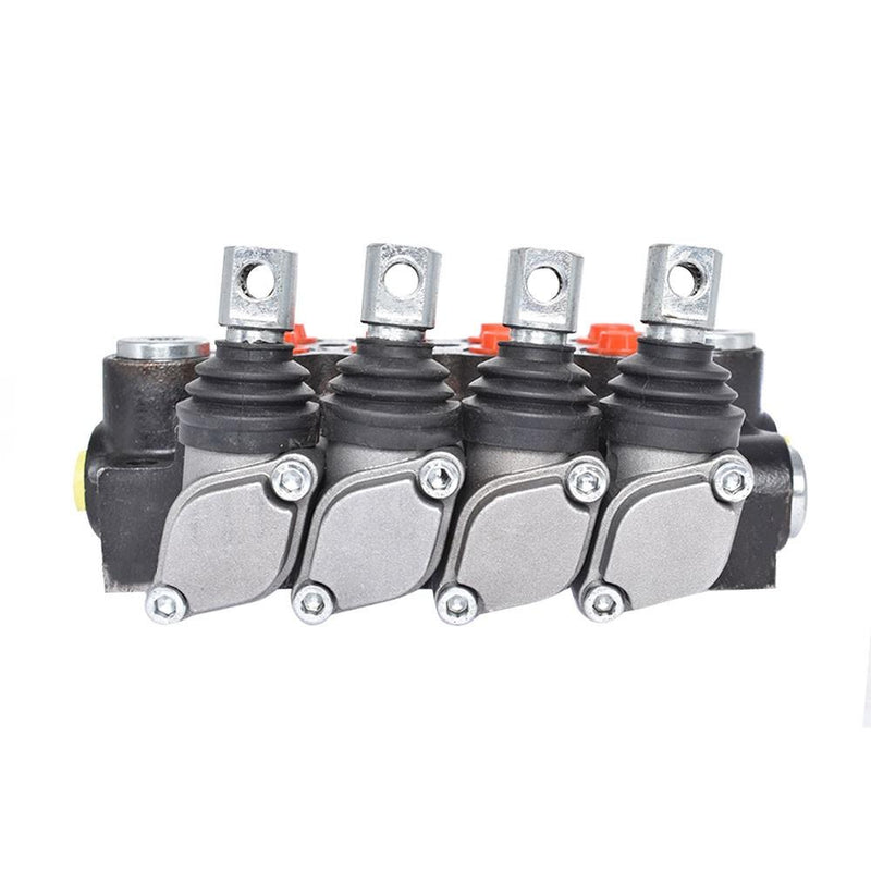 DURAFORCE Hydraulic Monoblock Double Acting Control Valve 4 Spool 11 GPM SAE Ports 3625PSI