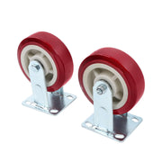 DURAFORCE 4 Pcs 6" × 2" Swivel Caster Wheels Heavy Duty 2 With Side Brake,2 Without Brakes