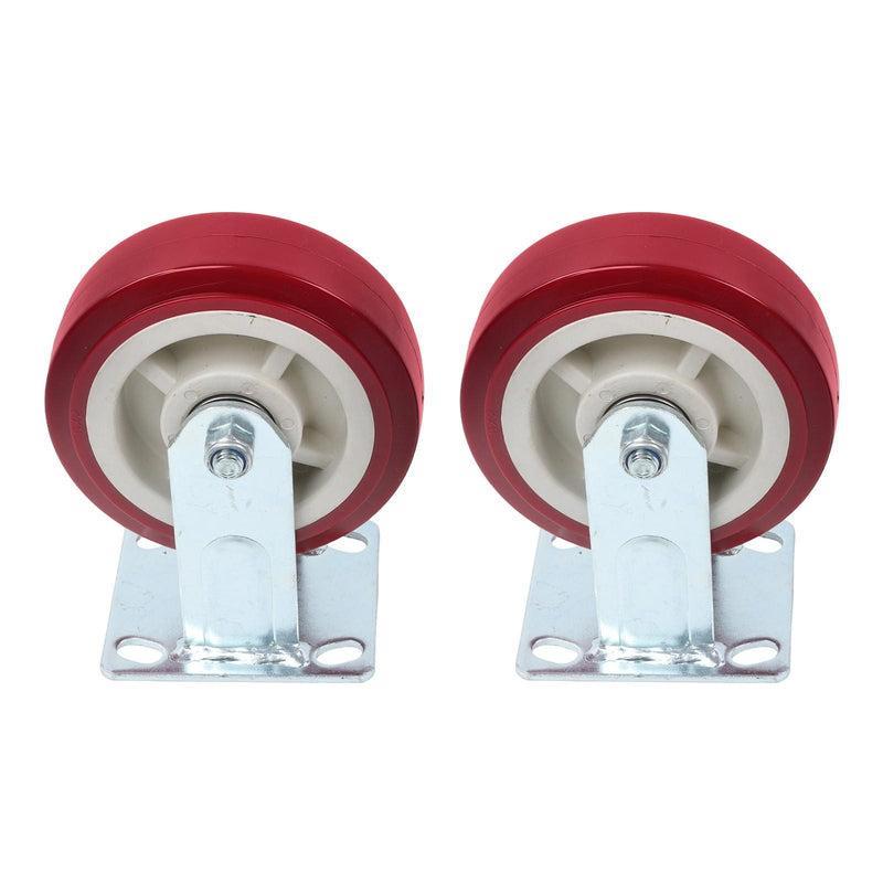 DURAFORCE 4 Pcs 6" × 2" Swivel Caster Wheels Heavy Duty 2 With Side Brake,2 Without Brakes