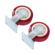 DURAFORCE 4 Pcs 6" × 2" Swivel Caster Wheels Heavy Duty 2 With Side Brake,2 Without Brakes