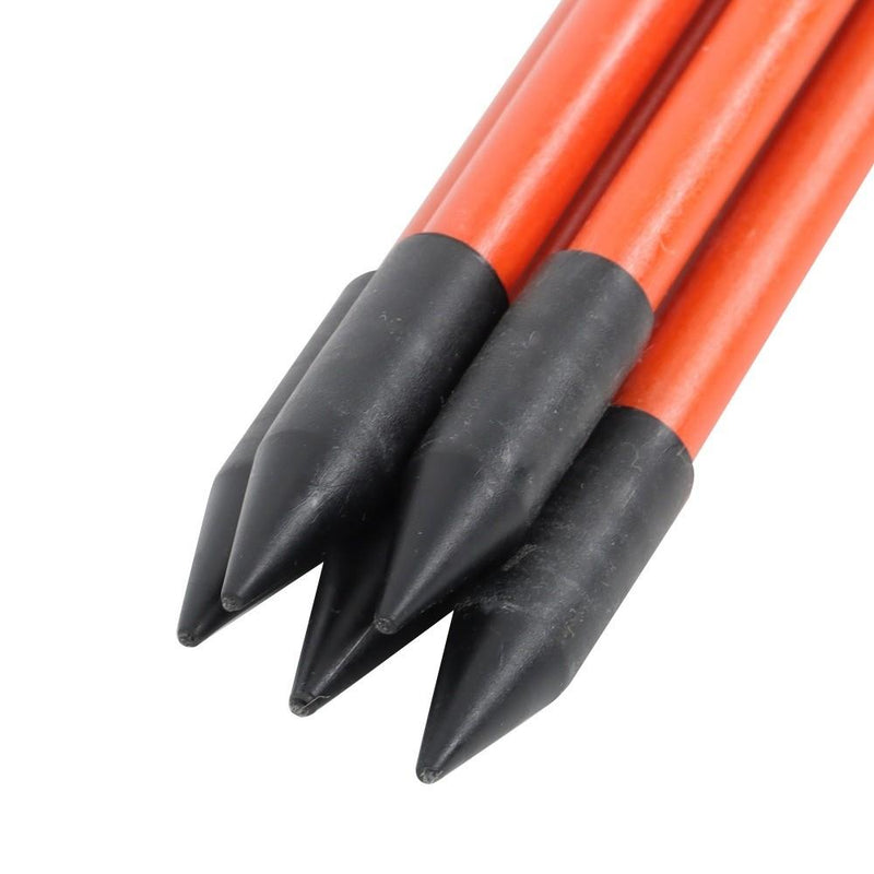 DURAFORCE 48In Long 100Pcs Driveway Markers Snow Stakes Reflective Markers Diameter 5/16"