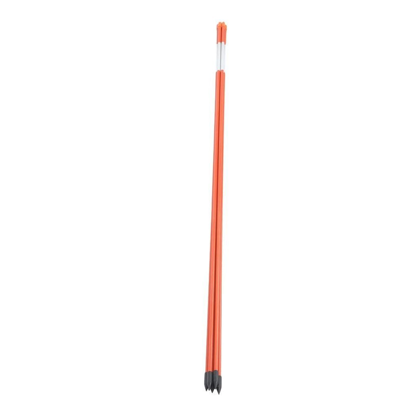 DURAFORCE 48In Long 100Pcs Driveway Markers Snow Stakes Reflective Markers Diameter 5/16"