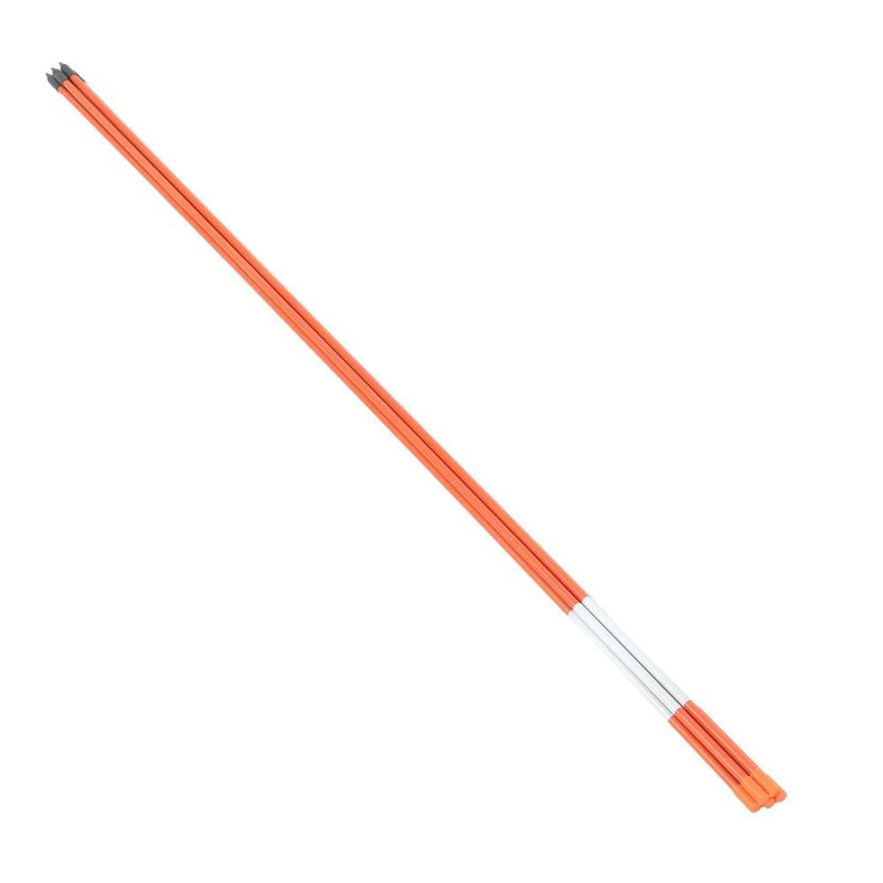 DURAFORCE 48In Long 100Pcs Driveway Markers Snow Stakes Reflective Markers Diameter 5/16"