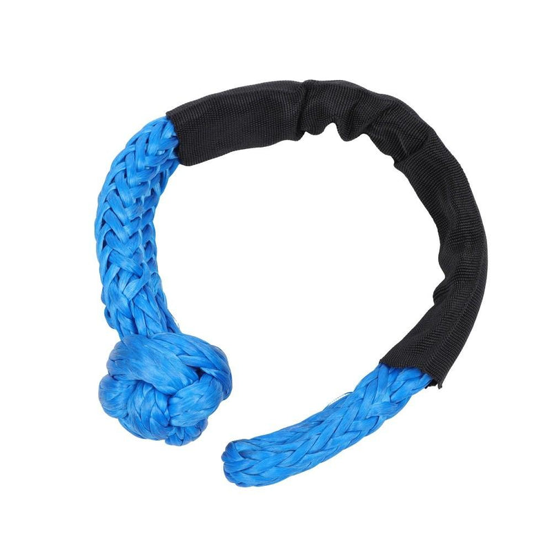 DURAFORCE 1"×30‘ Kinetic Recovery Tow Rope Blue Heavy Duty Energy Rope W/ 2 Shackles