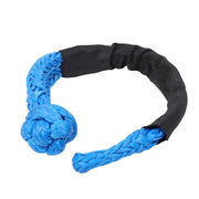 DURAFORCE 1"×30‘ Kinetic Recovery Tow Rope Blue Heavy Duty Energy Rope W/ 2 Shackles