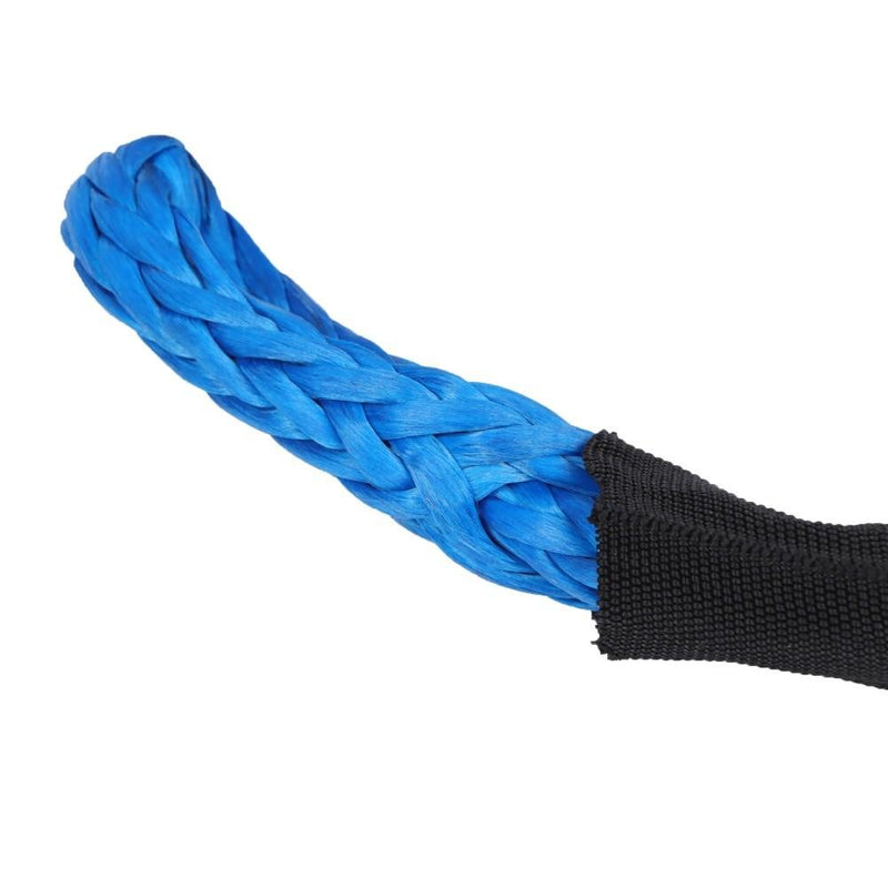 DURAFORCE 1"×30‘ Kinetic Recovery Tow Rope Blue Heavy Duty Energy Rope W/ 2 Shackles
