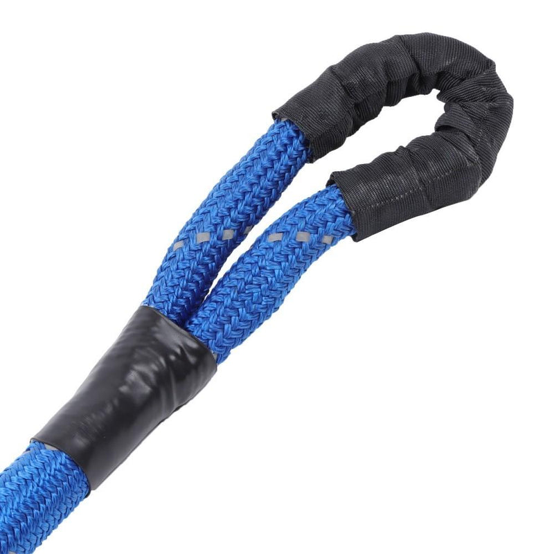 DURAFORCE 1"×30‘ Kinetic Recovery Tow Rope Blue Heavy Duty Energy Rope W/ 2 Shackles