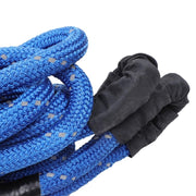 DURAFORCE 1"×30‘ Kinetic Recovery Tow Rope Blue Heavy Duty Energy Rope W/ 2 Shackles