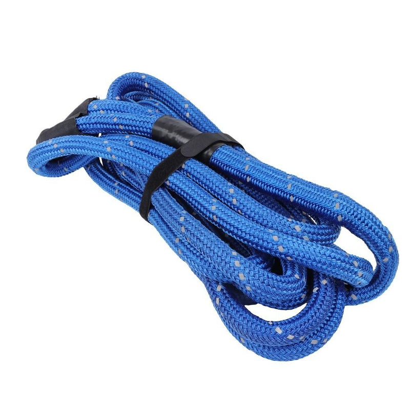 DURAFORCE 1"×30‘ Kinetic Recovery Tow Rope Blue Heavy Duty Energy Rope W/ 2 Shackles