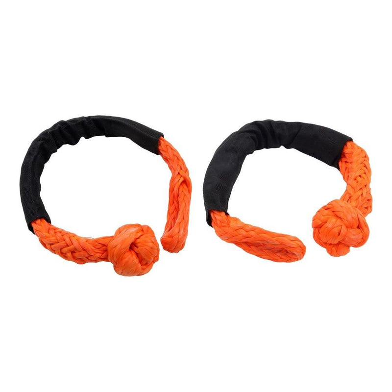 DURAFORCE 1"×30‘ Kinetic Recovery Tow Rope Orange Heavy Duty Energy Rope W/ 2 Shackles