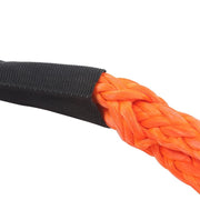 DURAFORCE 1"×30‘ Kinetic Recovery Tow Rope Orange Heavy Duty Energy Rope W/ 2 Shackles