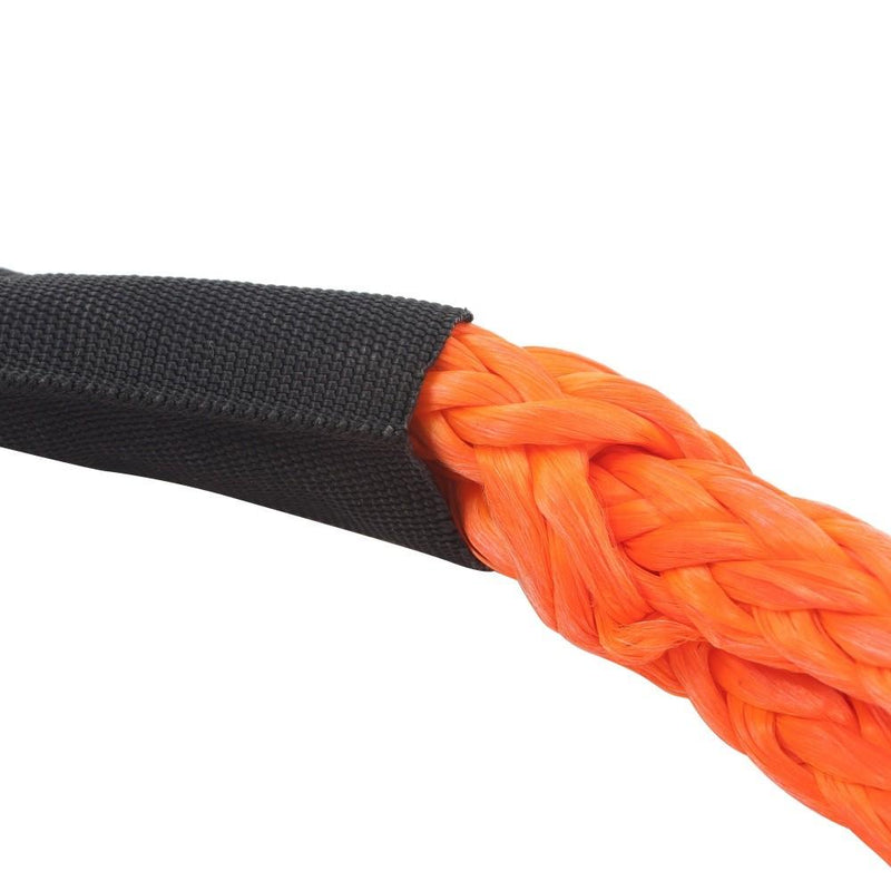 DURAFORCE 1"×30‘ Kinetic Recovery Tow Rope Orange Heavy Duty Energy Rope W/ 2 Shackles