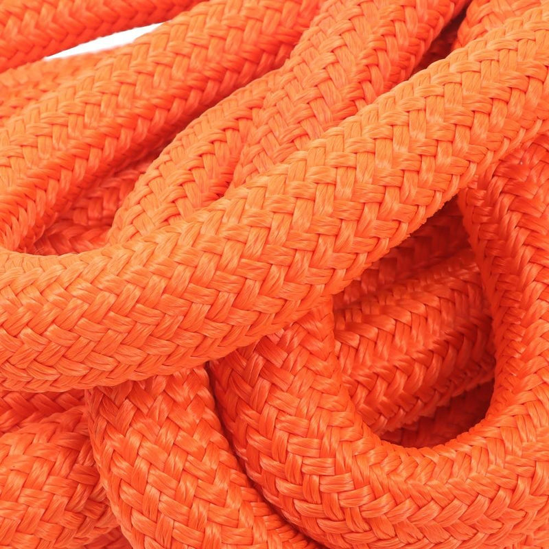 DURAFORCE 1"×30‘ Kinetic Recovery Tow Rope Orange Heavy Duty Energy Rope W/ 2 Shackles