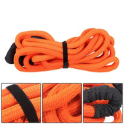 DURAFORCE 1"×30‘ Kinetic Recovery Tow Rope Orange Heavy Duty Energy Rope W/ 2 Shackles