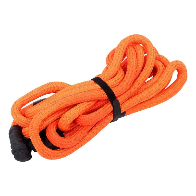 DURAFORCE 1"×30‘ Kinetic Recovery Tow Rope Orange Heavy Duty Energy Rope W/ 2 Shackles