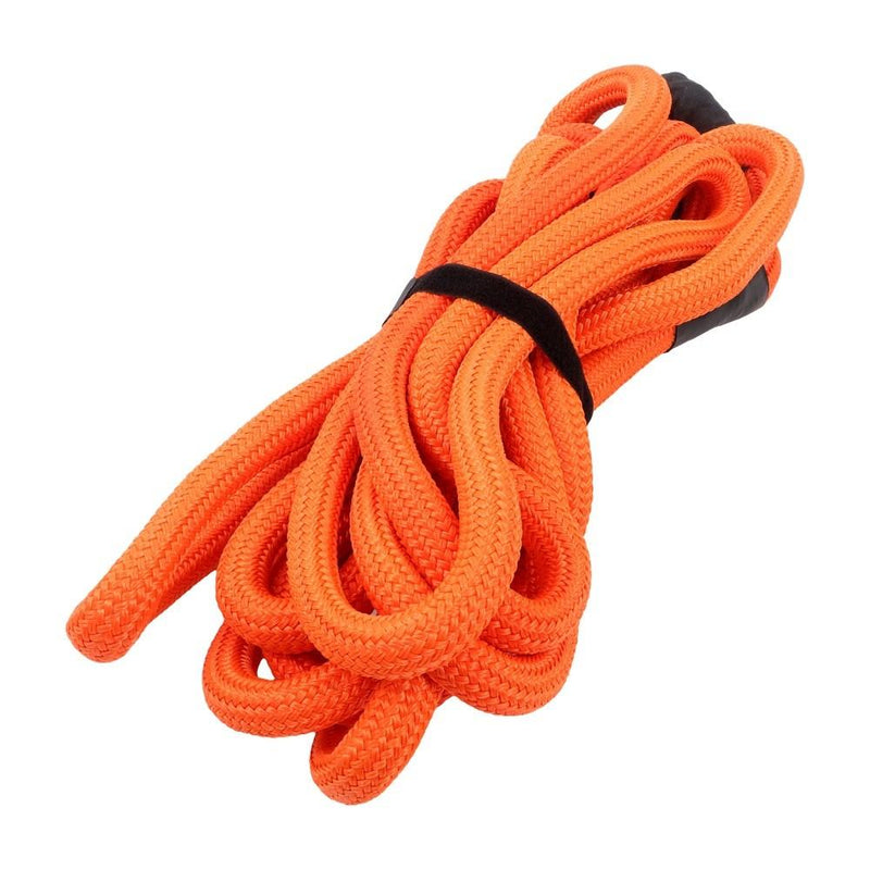 DURAFORCE 1"×30‘ Kinetic Recovery Tow Rope Orange Heavy Duty Energy Rope W/ 2 Shackles
