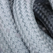 DURAFORCE 1"×30‘ Kinetic Recovery Tow Rope Gray Heavy Duty Energy Rope W/ 2 Shackles
