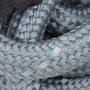 DURAFORCE 1"×30‘ Kinetic Recovery Tow Rope Gray Heavy Duty Energy Rope W/ 2 Shackles